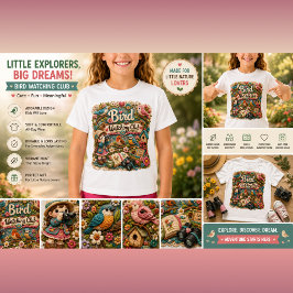Vogelbeobachtungsclub Kinder T-Shirt | Süßer Vogel