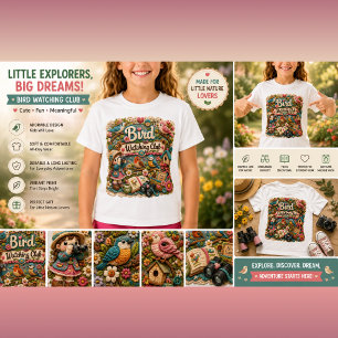 Vogelbeobachtungsclub Kinder T-Shirt Süßer Vogel