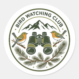 VOGELBEOBACHTUNGSCLUB RUNDER AUFKLEBER
