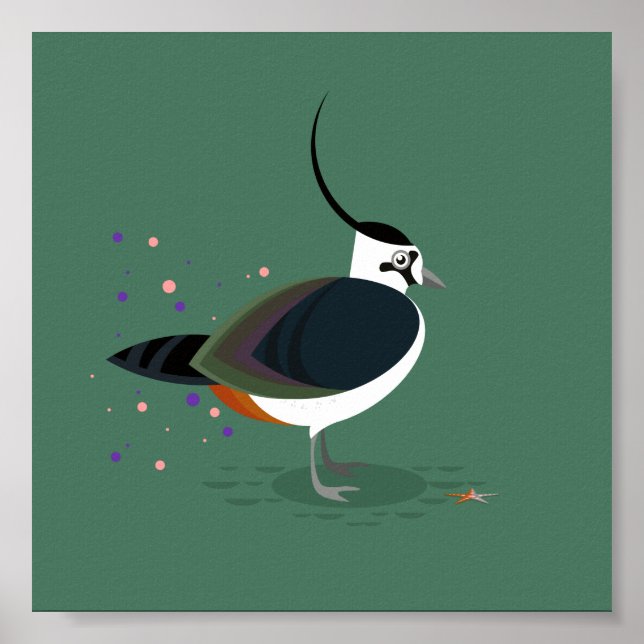 Vogelbild - Stillstand Poster (Vorne)