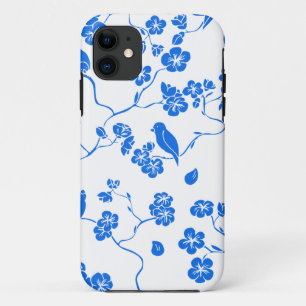 Vogelbilder, nahtlose Muster, Blume Case-Mate iPhone Hülle