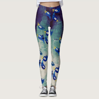 Vogelblau Leggings
