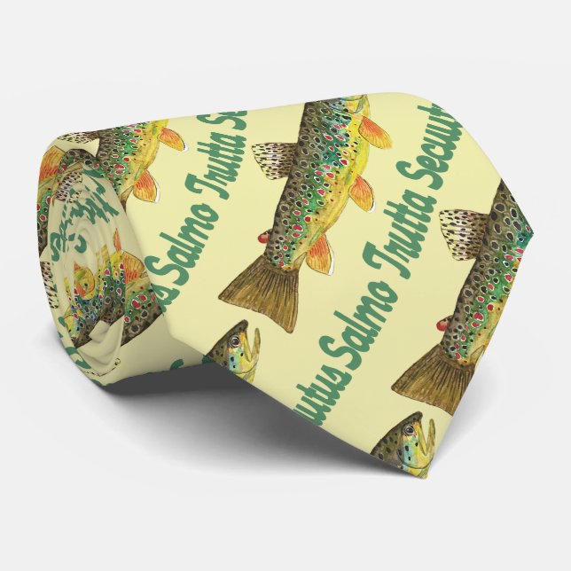 Vogelbrown Forellenflieger, Einzigartiger Angler Krawatte (Gerollt)