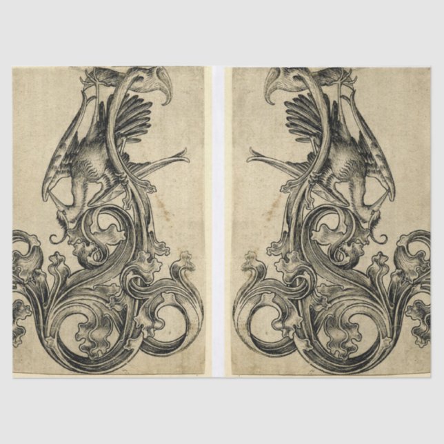 Vogelcorbel-Kram-Zeitschriften-Element-Blatt Seidenpapier (Vorderseite)