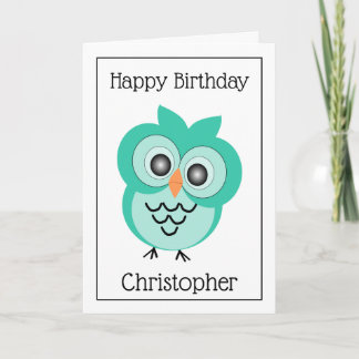 Vogeldesign Geburtstag Karte