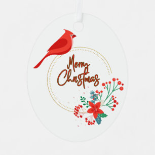 Vogeldesign mit ovalen Blume-Ornamenten Ornament Aus Metall
