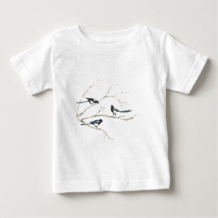 Vogelfamilie Magpie Baby T-shirt