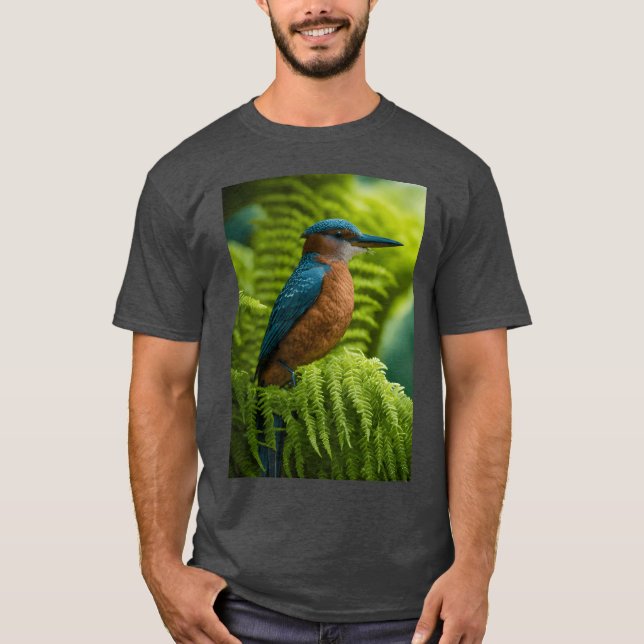 Vogelfamilienretro T-Shirt (Vorderseite)