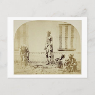 Vogelfänger, Hindus in Delhi, 19. Jahrhundert Postkarte