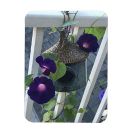 Vogelfarm Mit Morgenblumen Magnet