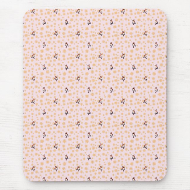 Vogelfloralmuster Mousepad (Vorne)