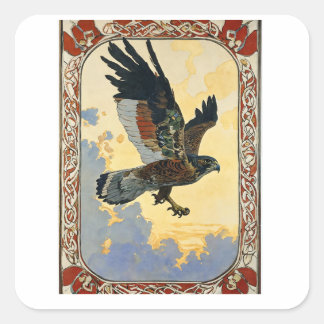 Vogelflug Quadratischer Aufkleber