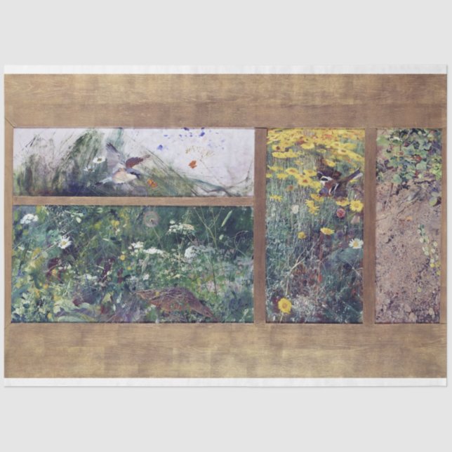 Vogelforschung, Bruno Liljefors Seidenpapier (Vorderseite)