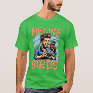 Vogelfotografie Ich mag Vogelornithologie-Vogelbeo T-Shirt