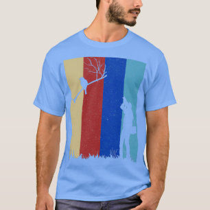 Vogelfotografin Birdwatcher Camera Vintag Birdi T-Shirt