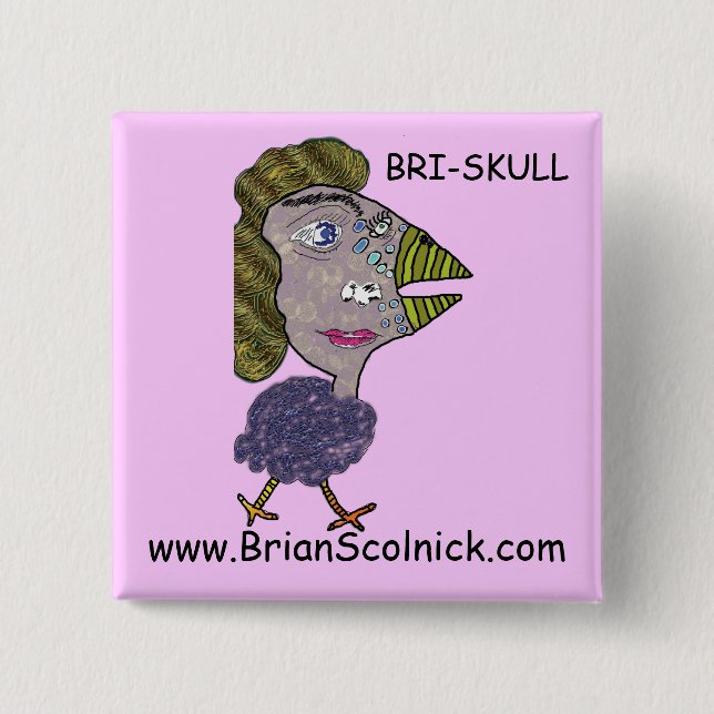 Vogelfrau Button (Vorderseite)