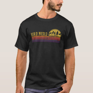 Vogelfreak Retro Vintage abgenutzter Vogelbeobacht T-Shirt