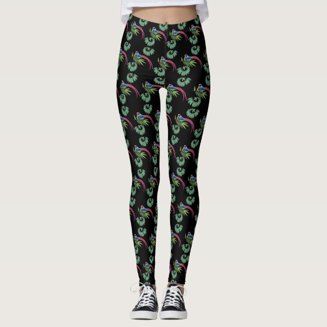 Vogelfreude Custom Leggings (Vorderseite)