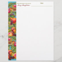 Vogelfrucht personalisierter Rezeptbriefkopf