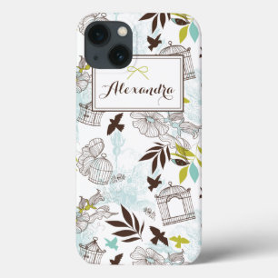 Vogelfutterhäuschen-Muster personalisierte iPad Mi Case-Mate iPhone Hülle
