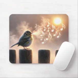 Vogelgesang in der Morgensonne Mousepad