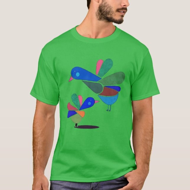 Vogelgeschenk T-Shirt (Vorderseite)