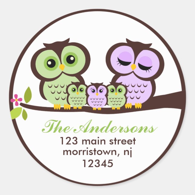 Vogelgewächse Runder Aufkleber (Vorderseite)