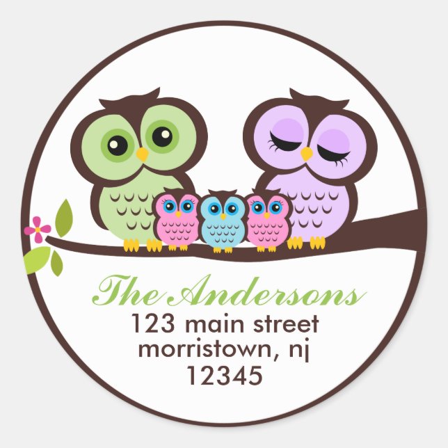 Vogelgewächse Runder Aufkleber (Vorderseite)