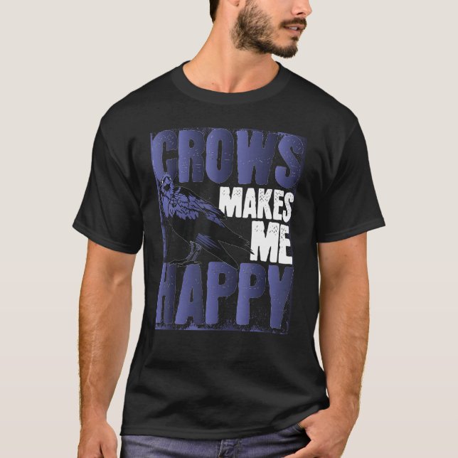 Vogelgotik-Schwarzer Tierkeil 1 T-Shirt (Vorderseite)
