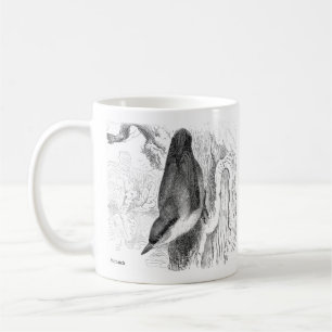 Vogelgravuren - ein Nuthatch & Treecreeper Kaffeetasse
