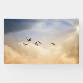 Vogelgrippe im Flug Banner