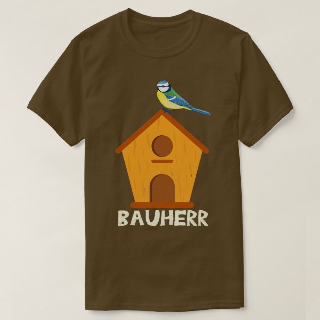 Vogelhaus-Erbauer  T-Shirt (Design vorne)