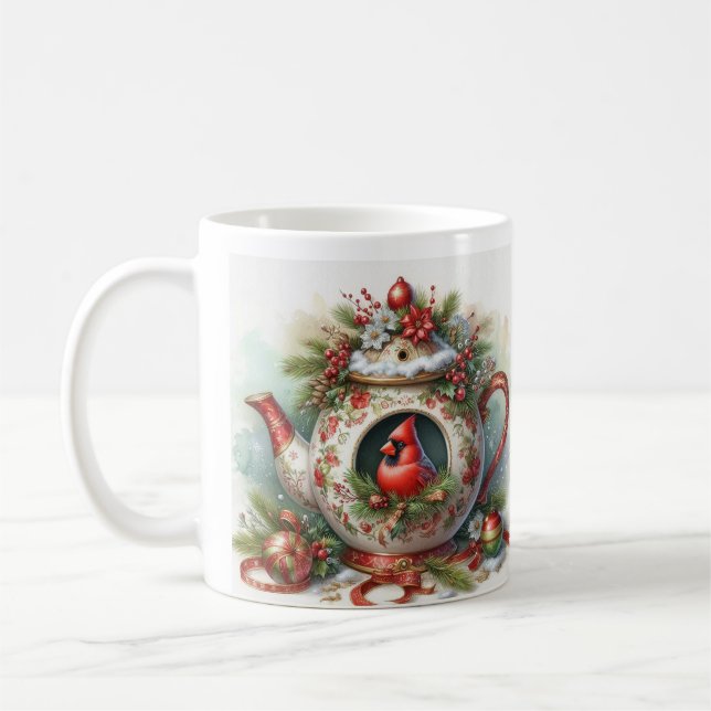 Vogelhaus Kardinal 5 im Teekannenstil Kaffeetasse (Links)
