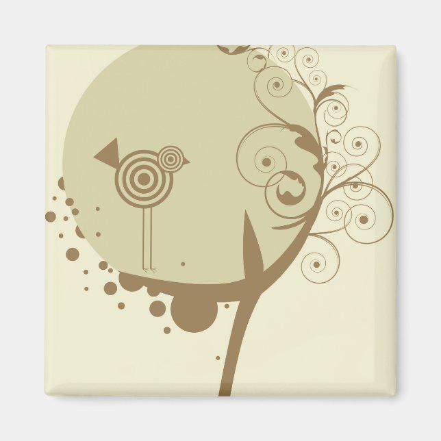 Vogelhaus Magnet (Vorne)