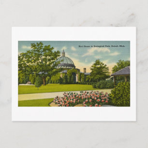 Vogelhaus Zoologischer Park Detroit, Michigan Postkarte