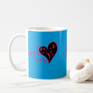 Vogelherz und Liebe Kaffeetasse