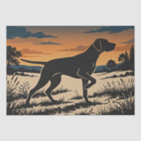 Vogelhund-Silhouette