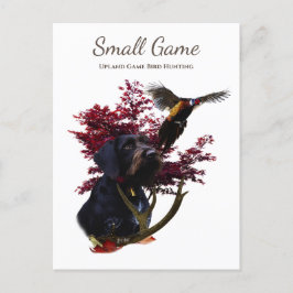 Vogelhund , Vogeljagd in Upland Postkarte