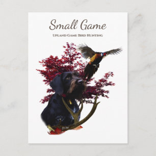 Vogelhund , Vogeljagd in Upland Postkarte