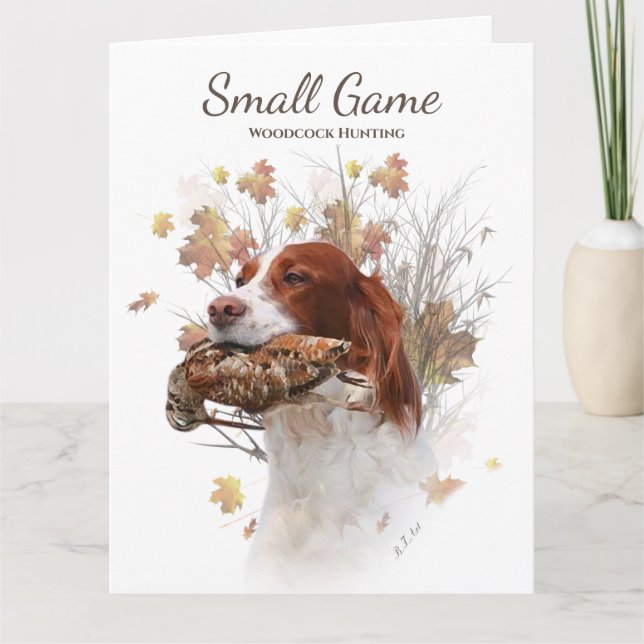 Vogelhund, Waldhundjagd Karte (Vorderseite)