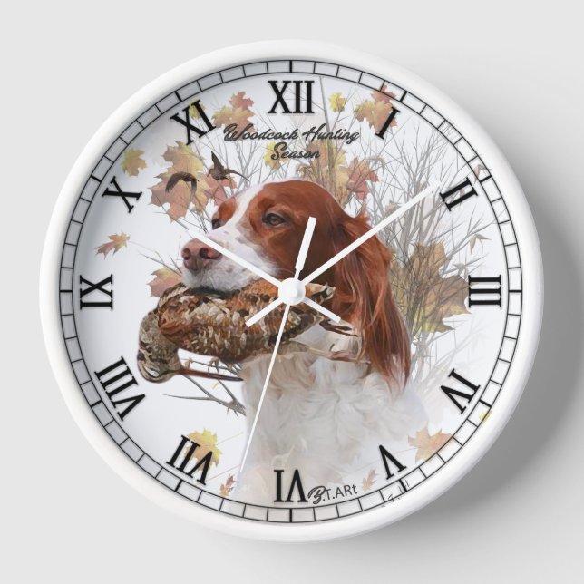 Vogelhund, Waldhundjagd Uhr (Vorderseite)