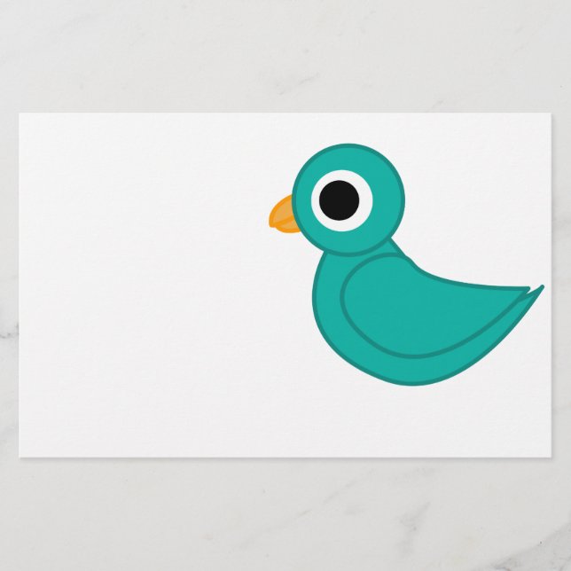 Vogelillustration Briefpapier (Vorderseite)
