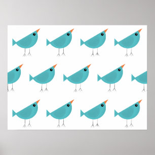 Vogelillustration Poster