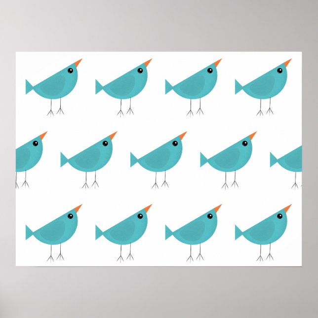 Vogelillustration Poster (Vorne)