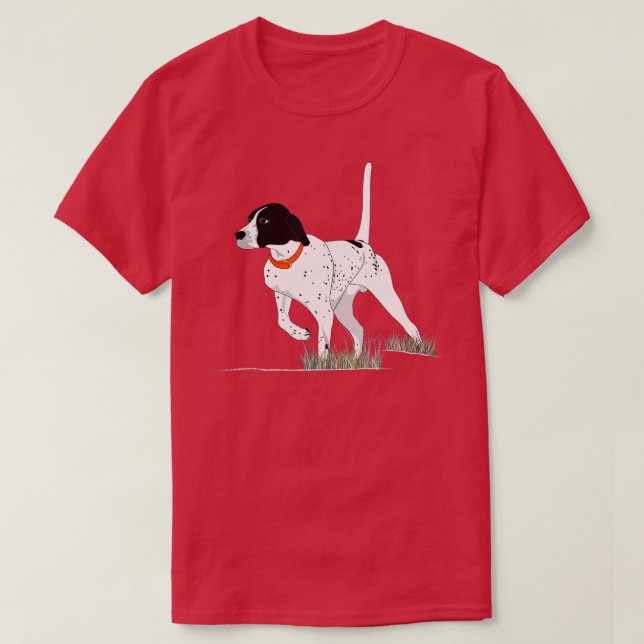 Vogeljagd auf Jäger Männer Englischer Pointer Dog T-Shirt (Design vorne)