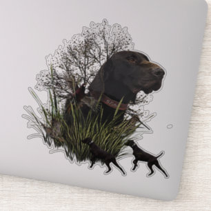 Vogeljagd , Deutscher Kurzaufkleber Aufkleber