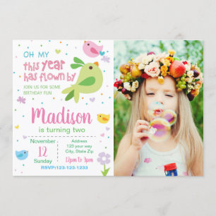 Vogeljagd mit Foto Einladung