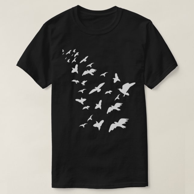 Vogeljagd — Vogelschutzzettel 1 T-Shirt (Design vorne)