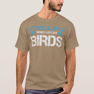 Vogeljungen-Witz-Jungen-Vögel-Ornithologe retro T-Shirt