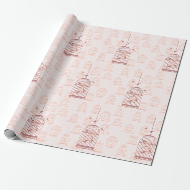 Vogelkäfige Geschenkpapier (Ungerollt)